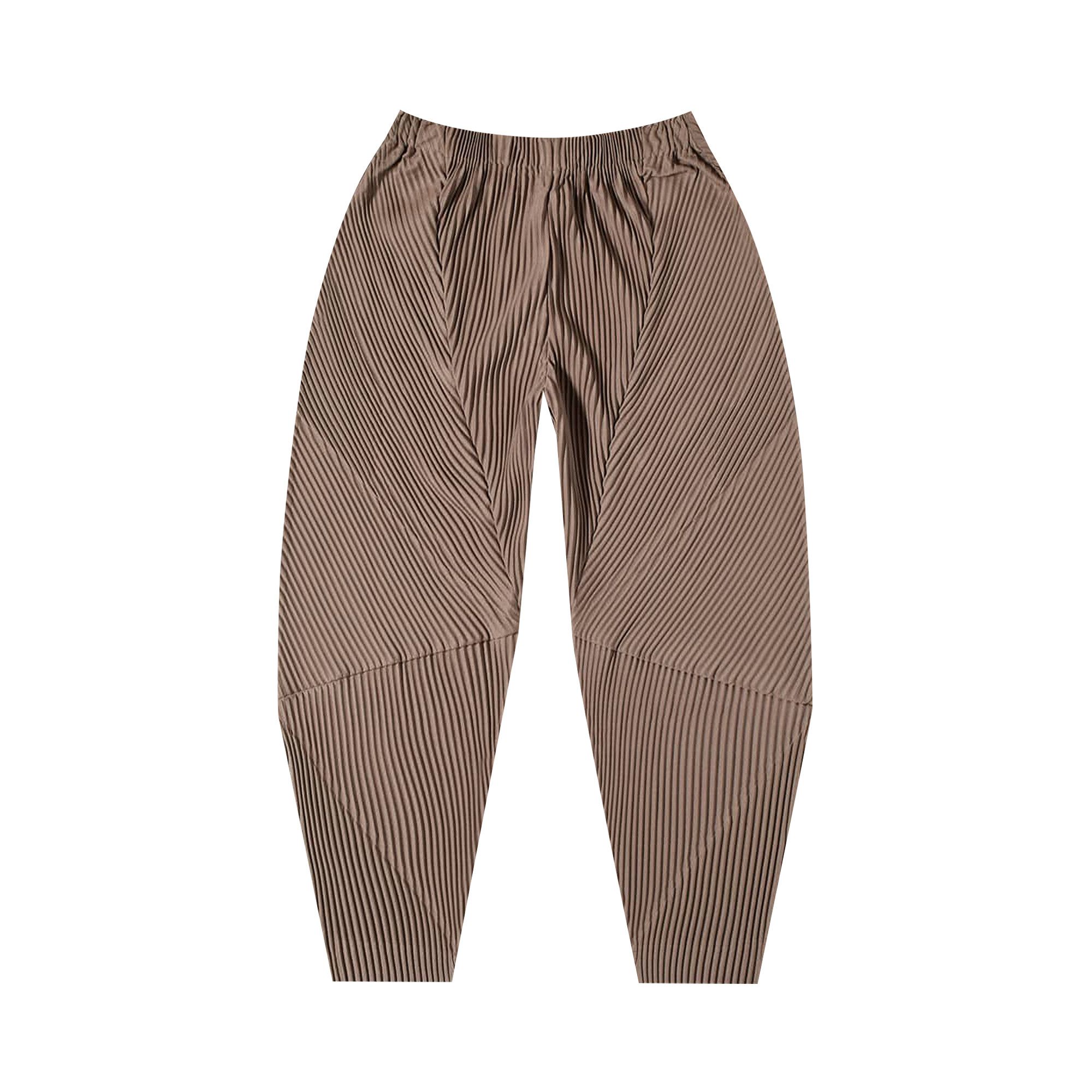 Buy Homme Plissé Issey Miyake Pleated Pants 'Alpaca Brown
