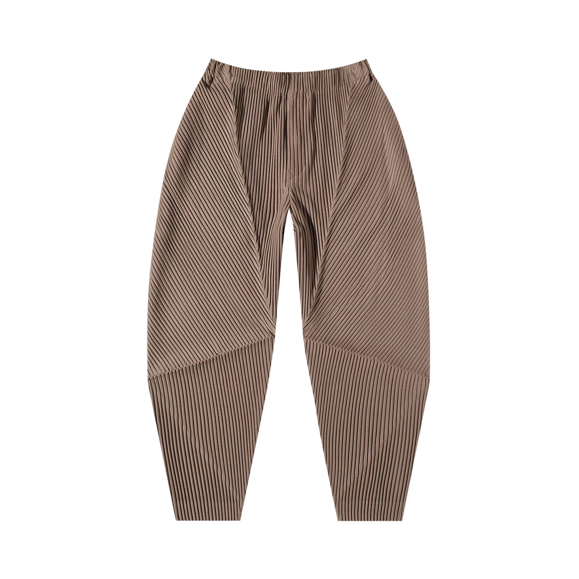ファッション姫 通販 Plissé Homme Buy Issey Brown 'Alpaca Pants Pleated Miyake その他