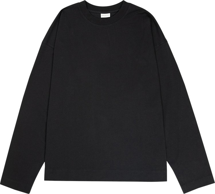 Dries Van Noten Embroidered Long-Sleeve Jersey 'Black'