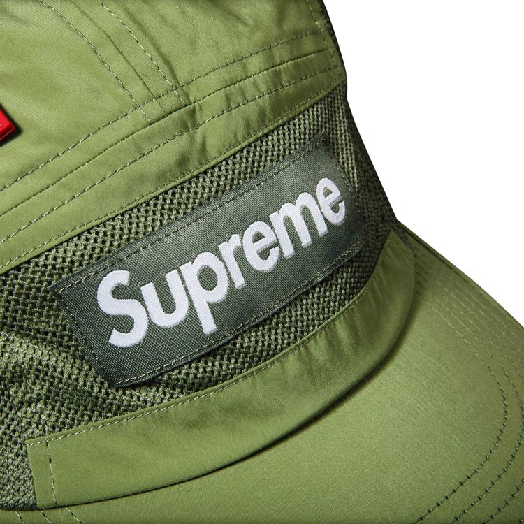 Supreme Zip Mesh Camp Cap Olive