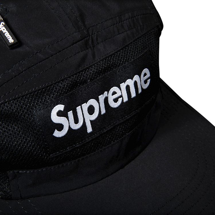 Supreme Zip Mesh Camp Cap Black