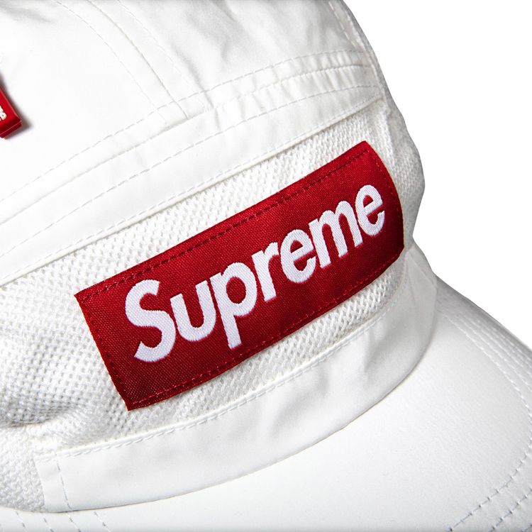 Supreme Zip Mesh Camp Cap White