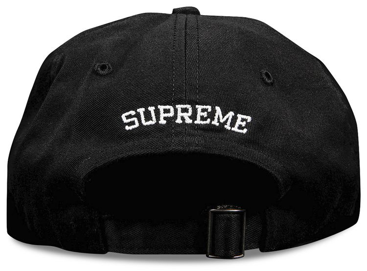 Supreme Multi Color Logo 6 Panel Black