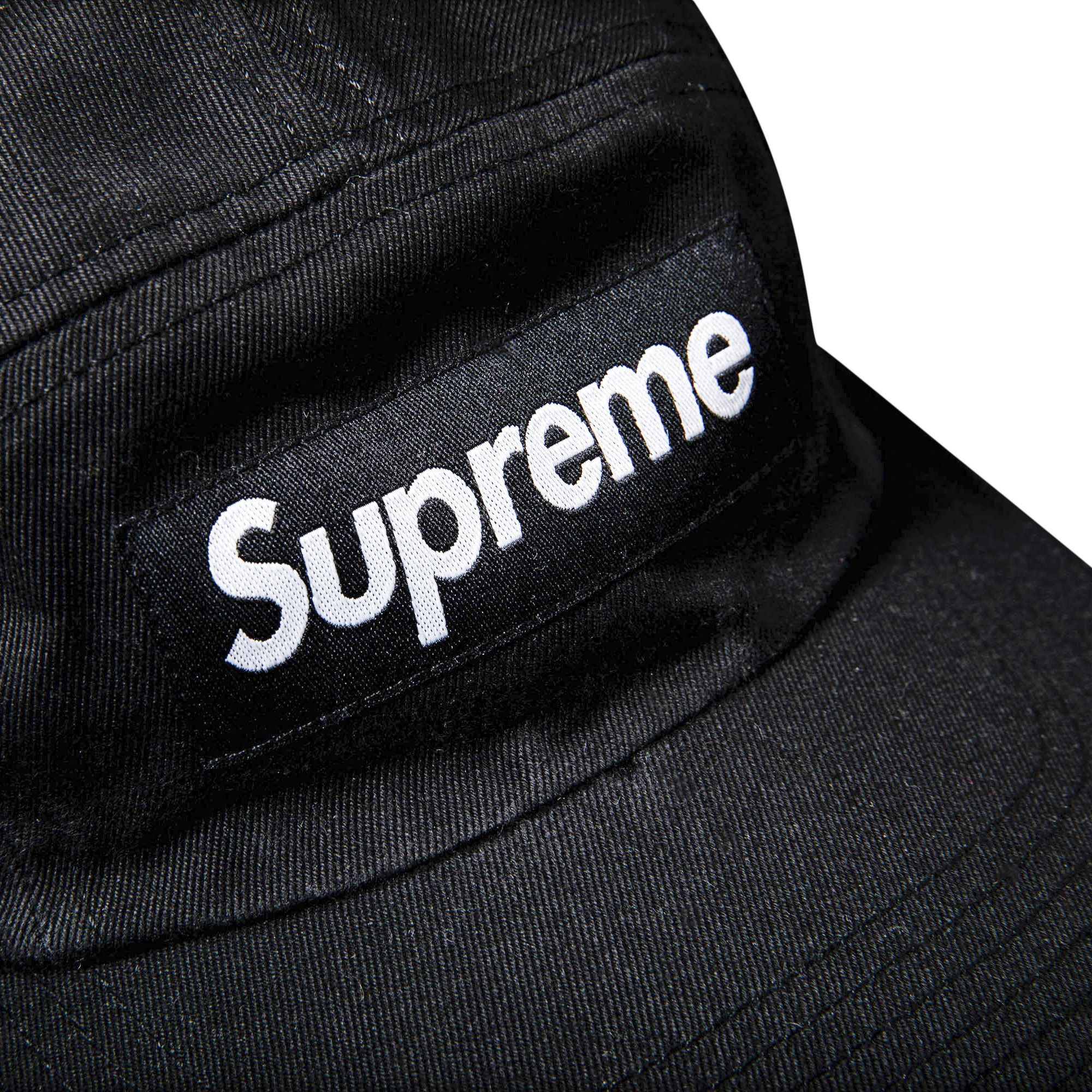 Supreme washed chino twill camp cap black 2025