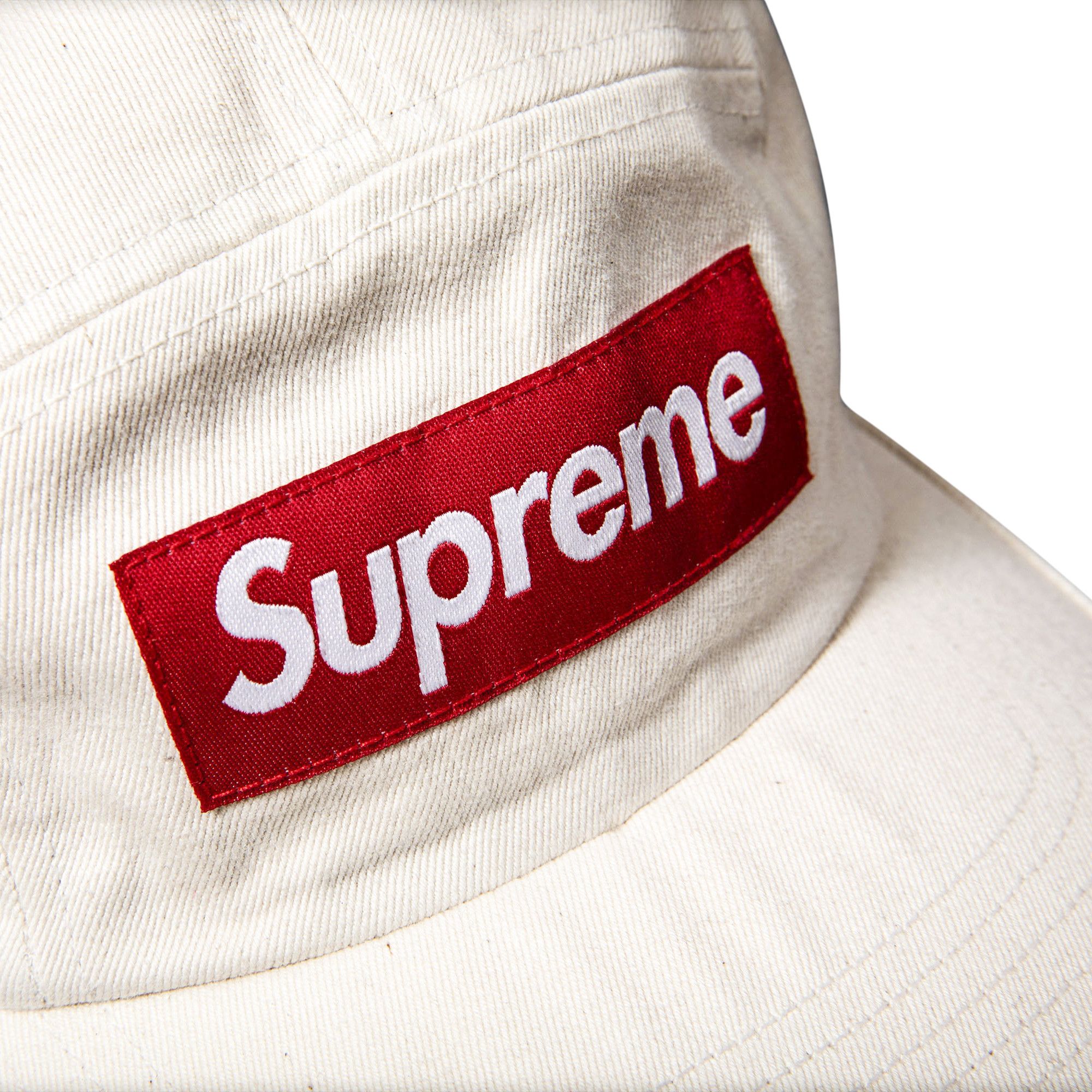 Buy Supreme Washed Chino Twill Camp Cap 'Natural' - FW20H7