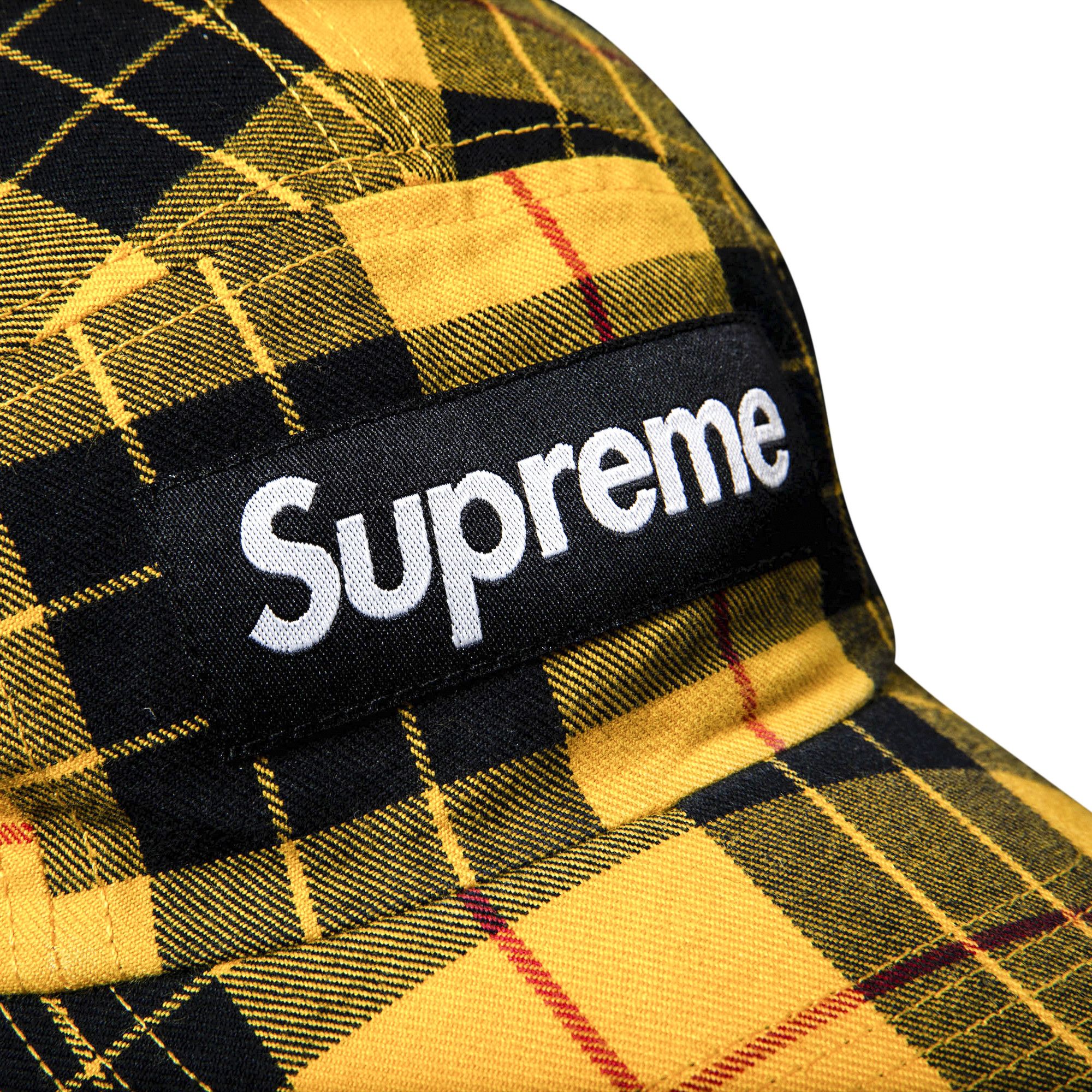 キャップ Supreme Camp Cap Yellow Tartan Buy Supreme Washed Chino Twill Camp Cap 'Yellow Tartan' - FW20H7