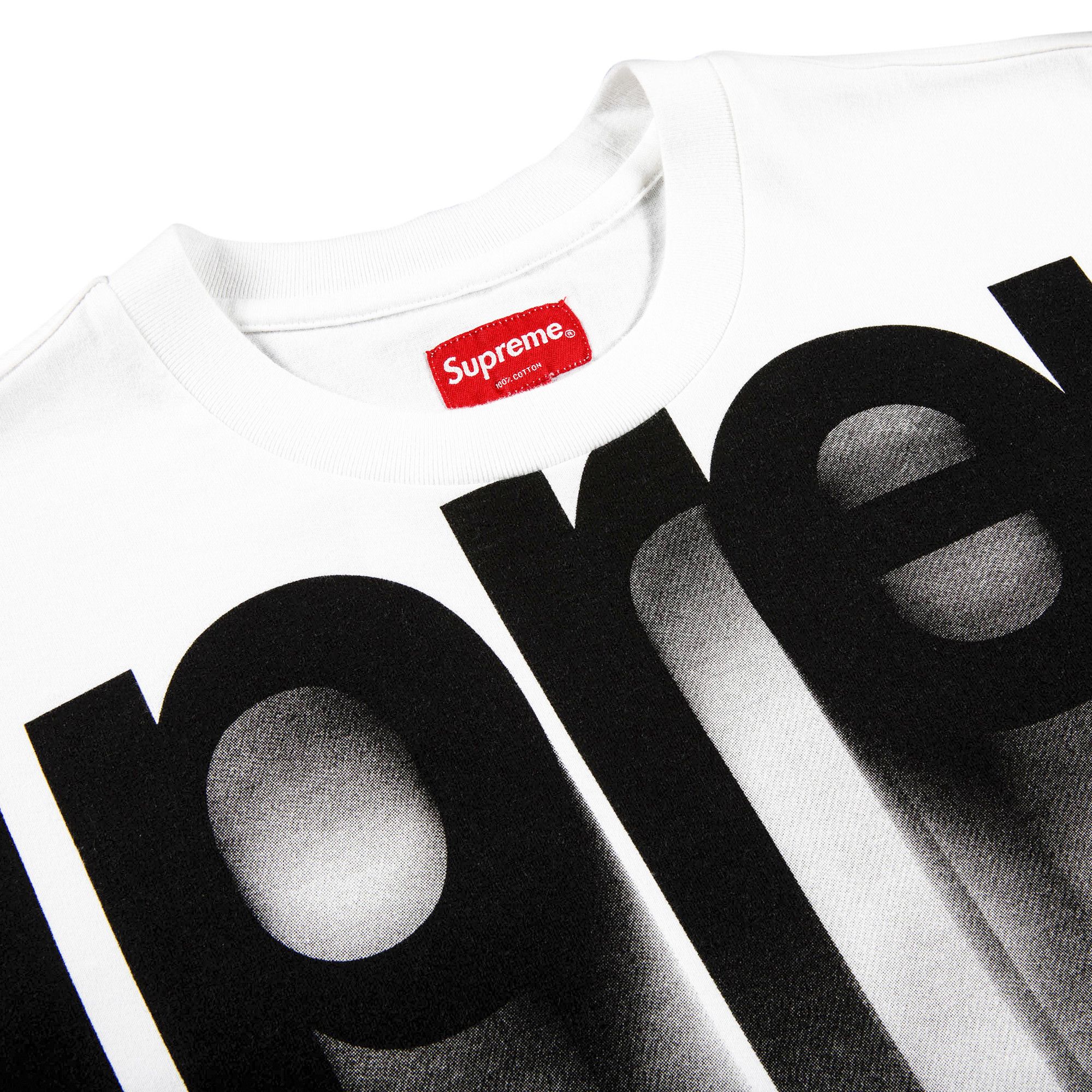 Supreme Cut Logo s/s top white Supreme Laser Cut S Logo Pocket Tee
