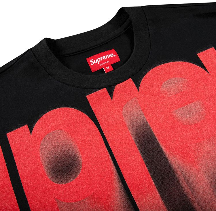 Supreme Bleed Logo Short Sleeve Top Black