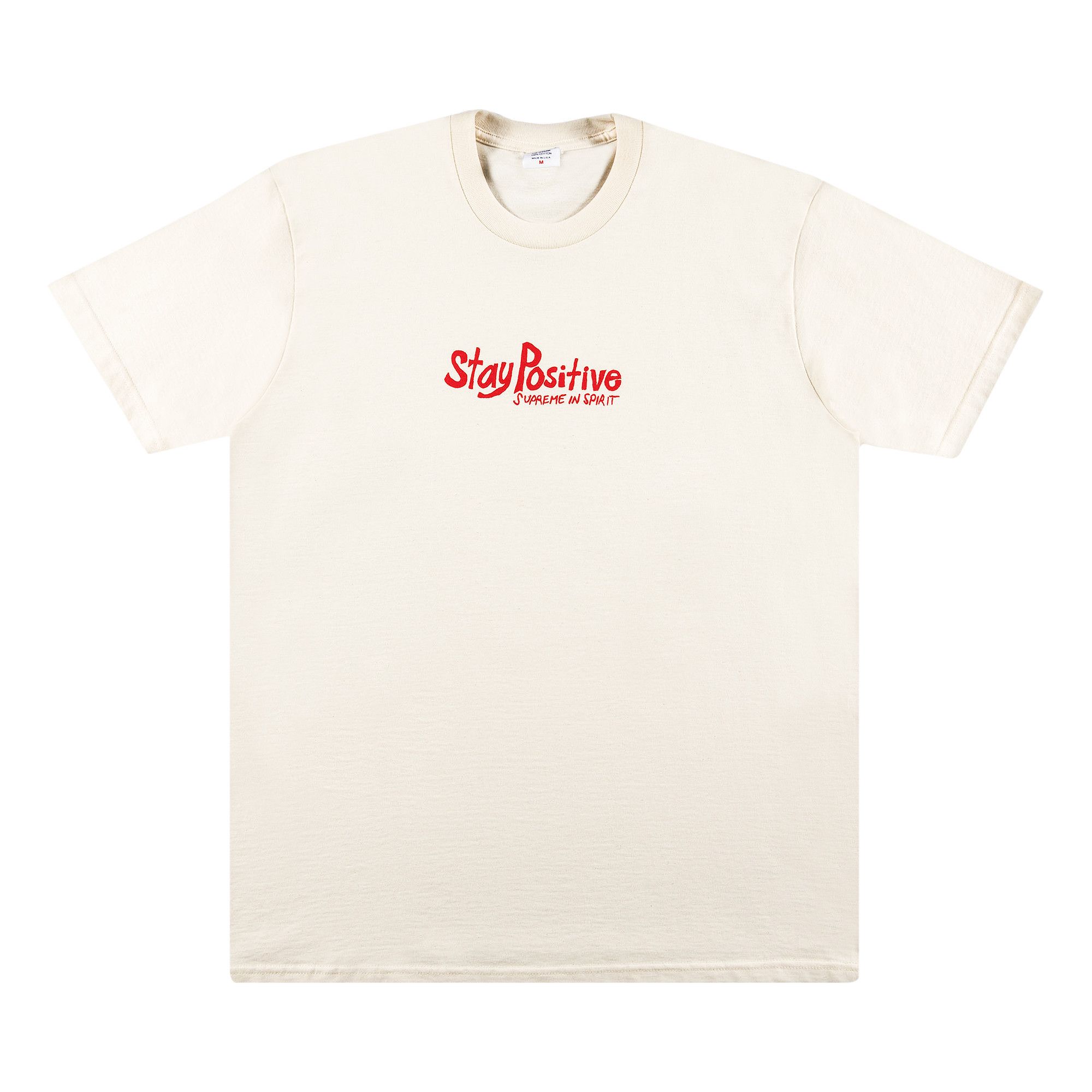 Buy Supreme Stay Positive Tee Natural FW20T17 NATURAL GOAT