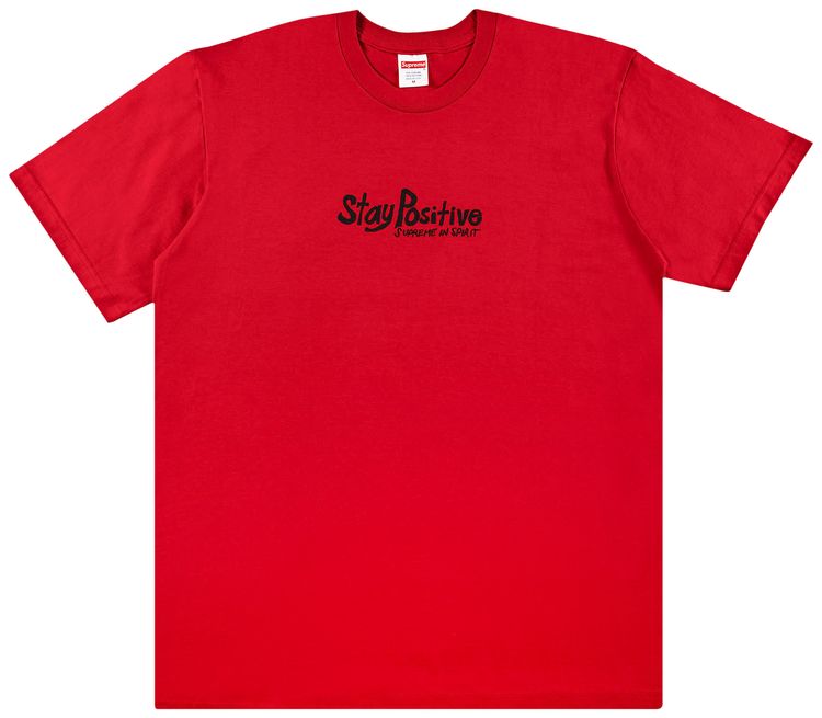 Supreme Stay Positive Tee Red