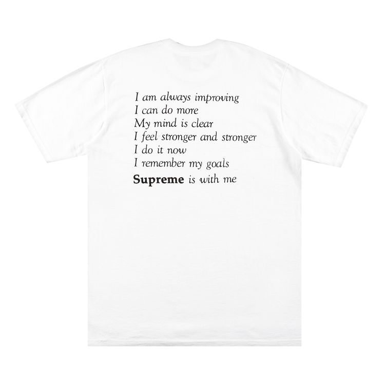 Supreme Stay Positive Tee White