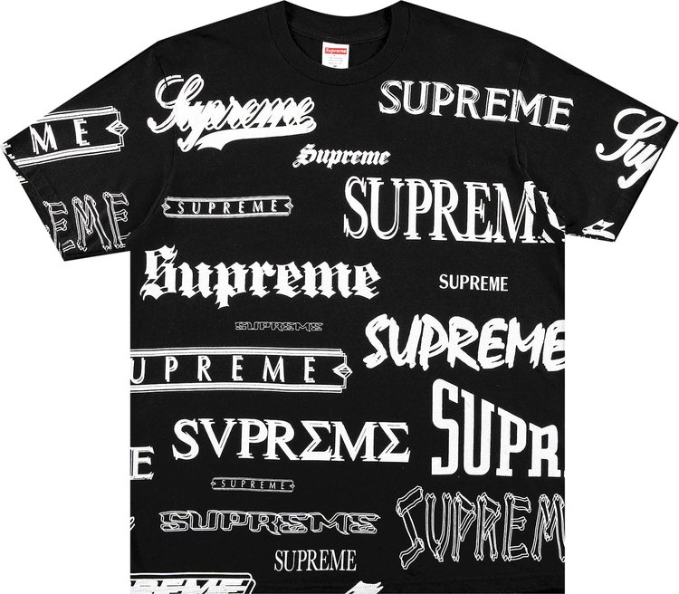 Supreme Back Logo T-Shirt in Black, Size Medium - T-shirts