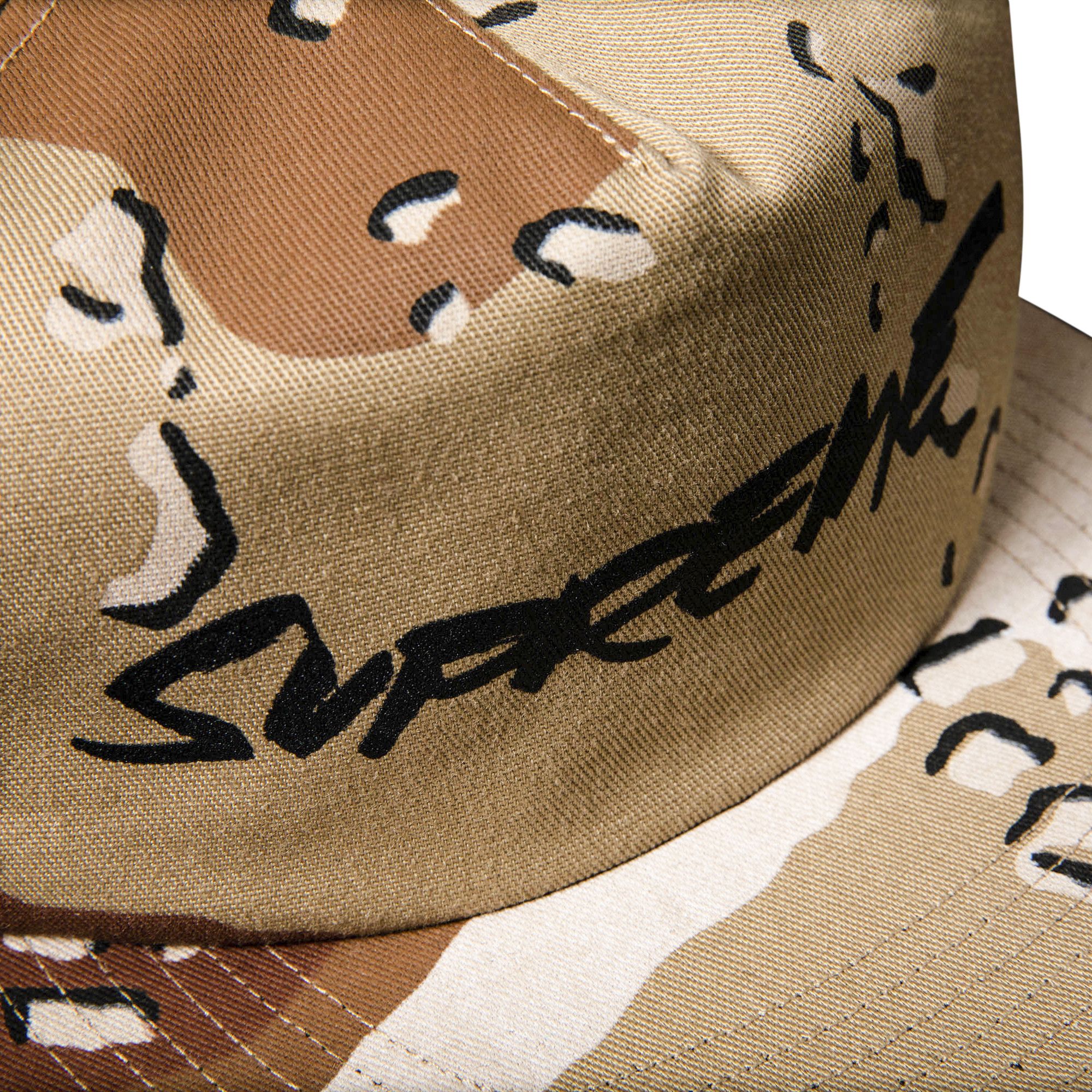 【在庫一掃】 Buy Supreme Camo Chip 'Chocolate 5-Panel Logo Futura 帽子