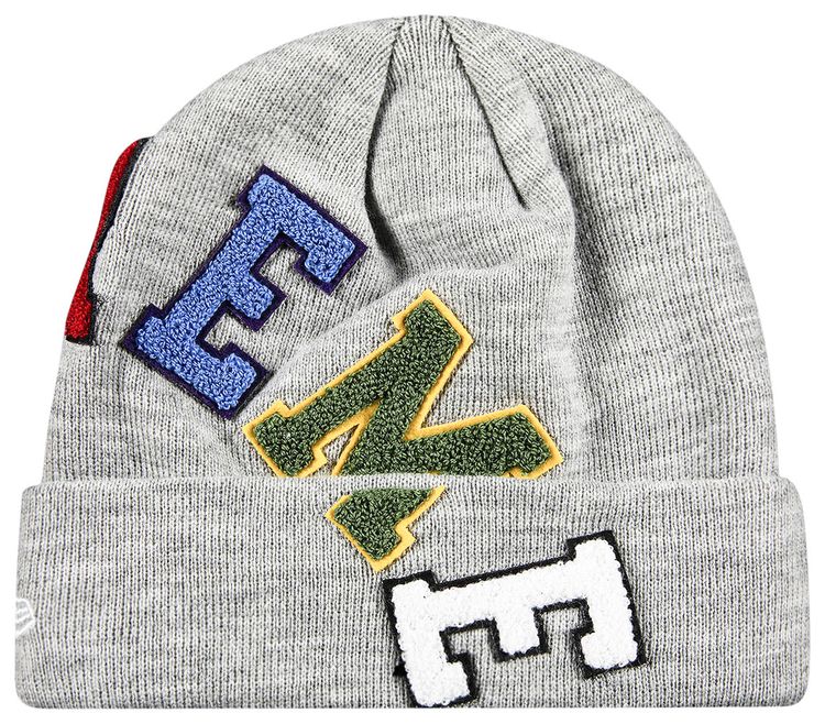 Supreme x New Era Big Arc Beanie Heather Grey