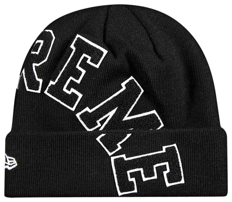 Supreme x New Era Big Arc Beanie Black