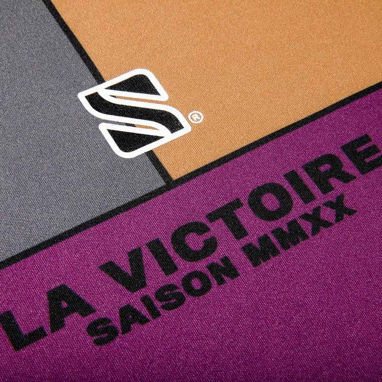 Supreme Colorblocked Soccer Polo Purple