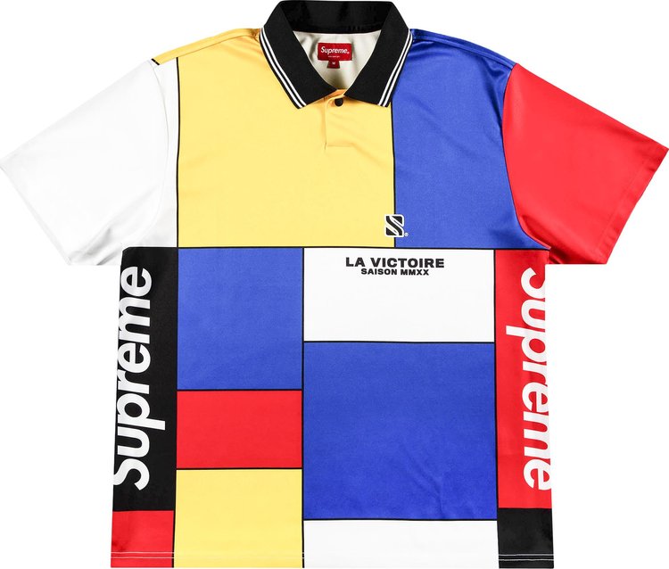 Supreme Colorblocked Soccer Polo 'Red'
