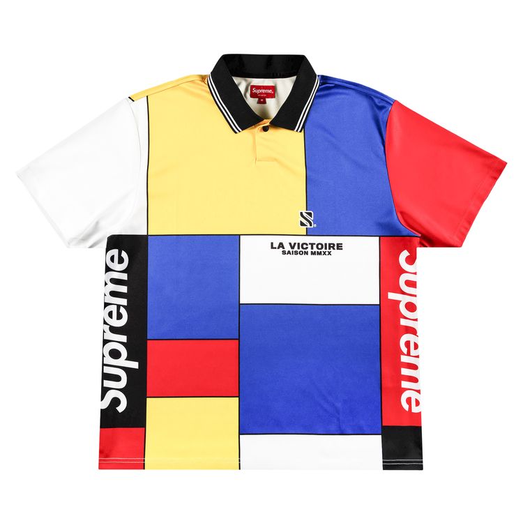 Buy Supreme Colorblocked Soccer Polo 