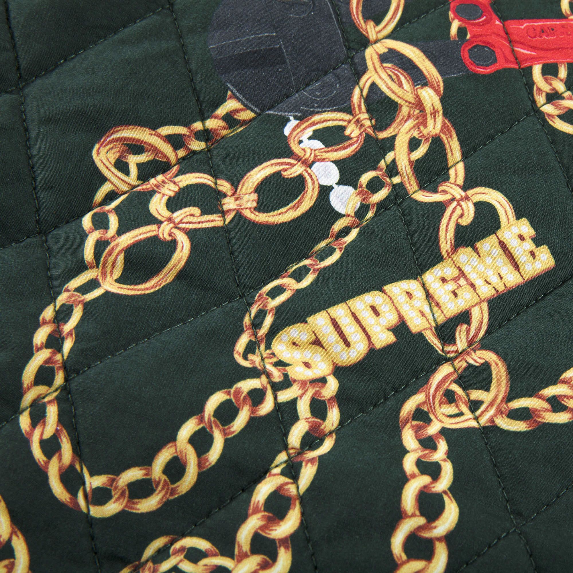 Buy Supreme Chains Quilted Jacket 'Dark Green' - FW20J57 DARK