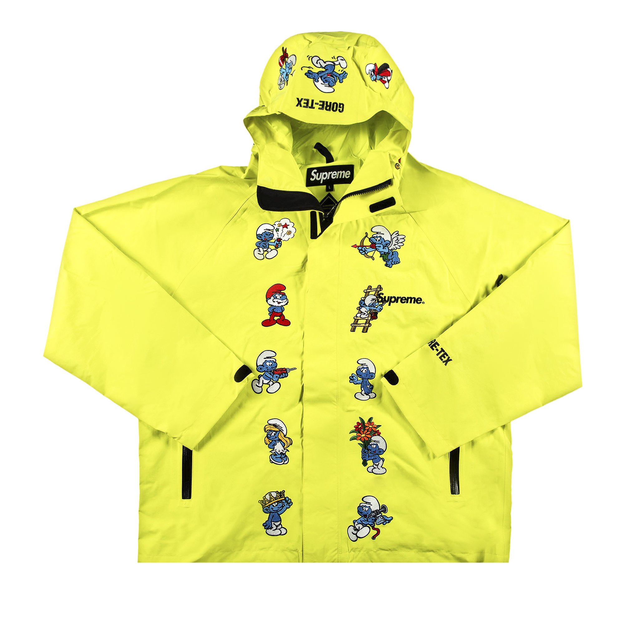 Supreme x Smurfs GORE-TEX Shell Jacket 'Bright Yellow'
