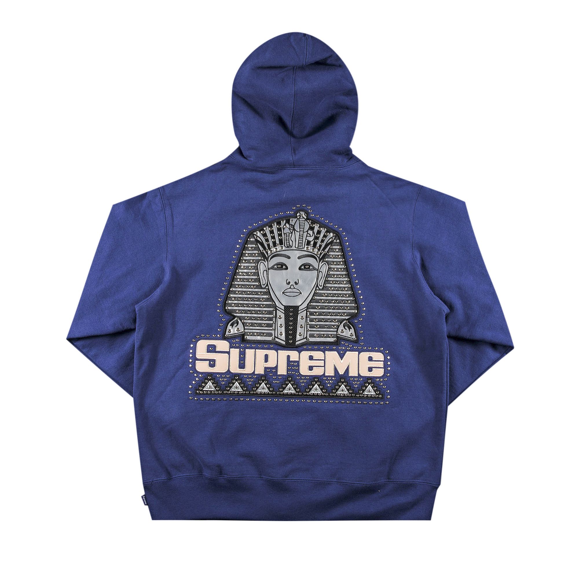 Studded hooded sweatshirt shop