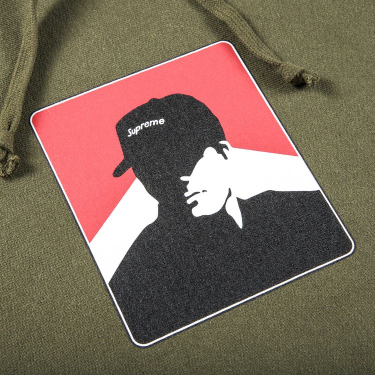 Supreme Portrait Hooded Sweatshirt Dark Olive