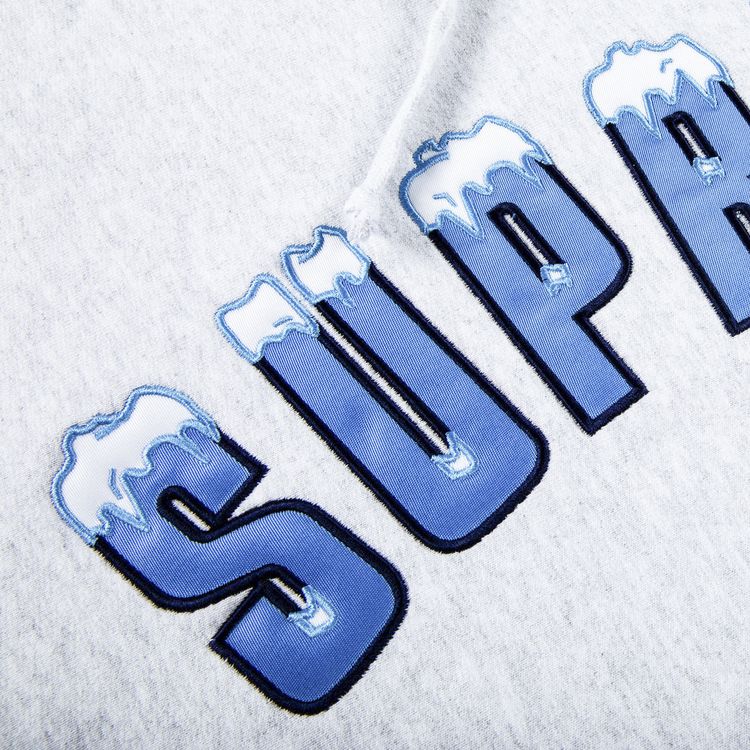 Supreme Icy Arc Hooded Sweatshirt Ash Grey