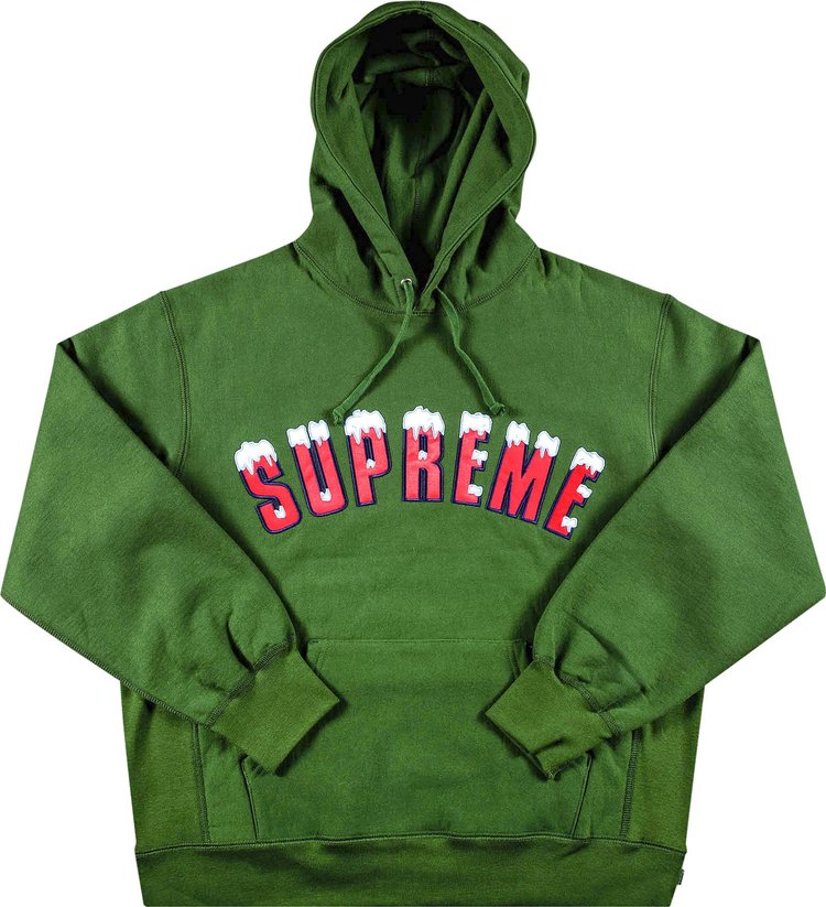 Supreme Icy Arc Hooded Sweatshirt 'Green'