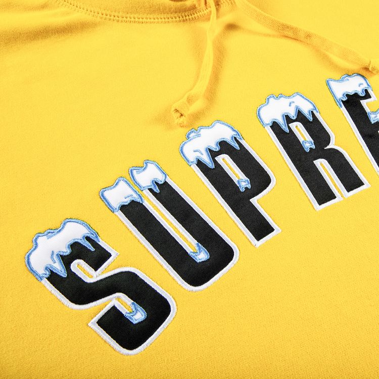 Supreme Icy Arc Hooded Sweatshirt Yellow
