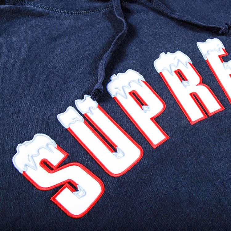 Supreme Icy Arc Hooded Sweatshirt Navy