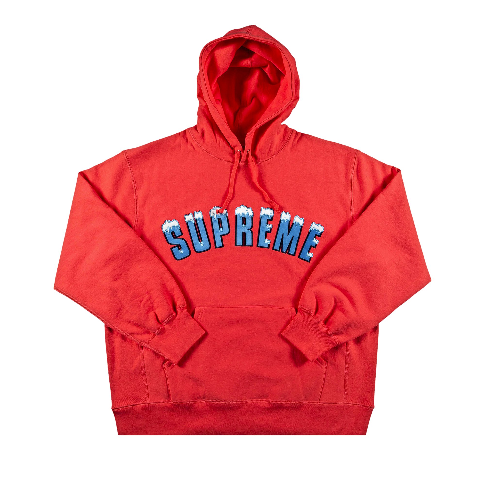 Supreme Icy Arc Hooded Sweatshirt 'Bright Coral'