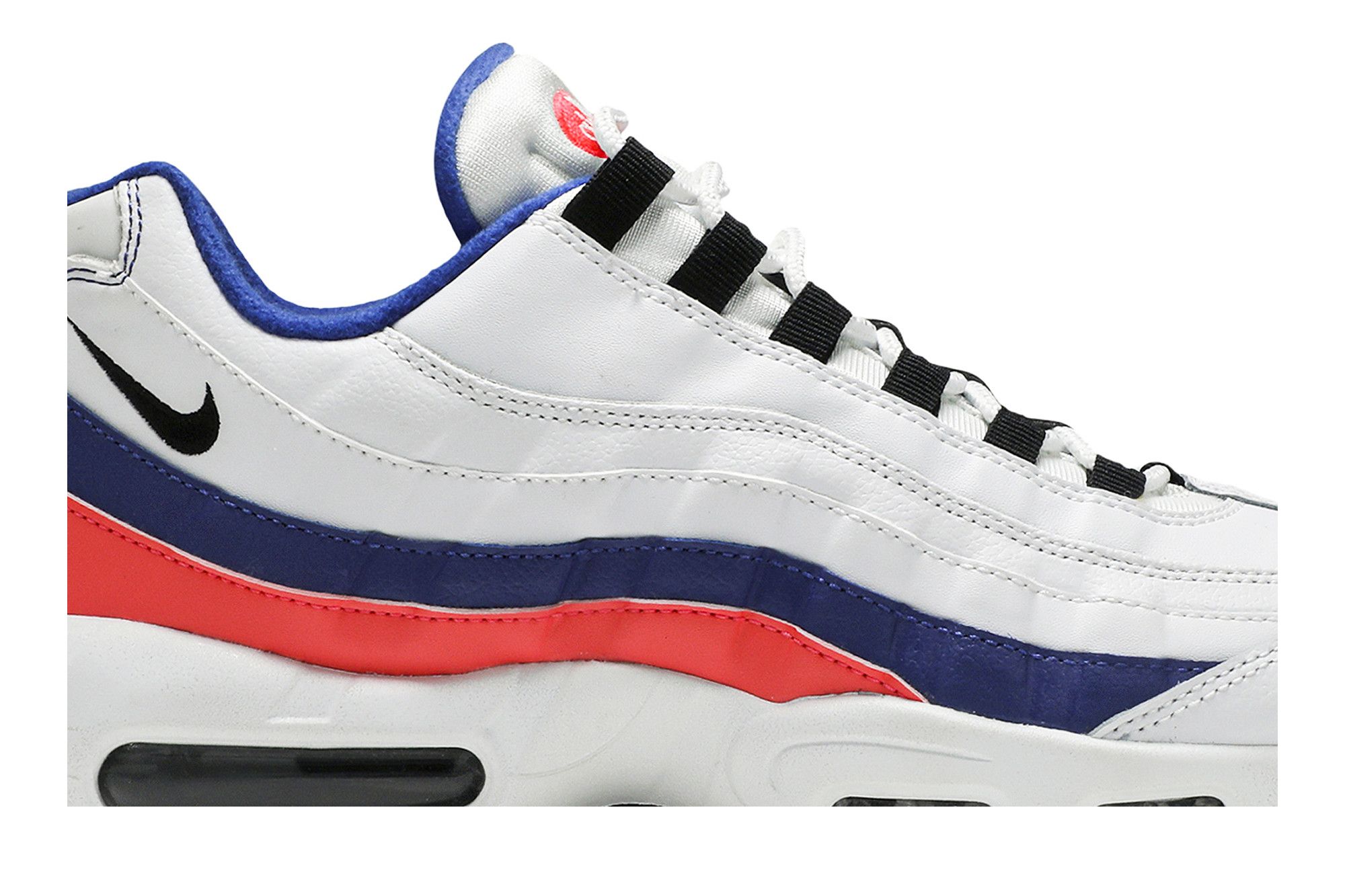 Nike air max 95 essential white/black-solar red-ultramarine hot sale