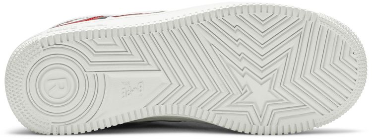 Bapesta Low M2 Red Shark Face