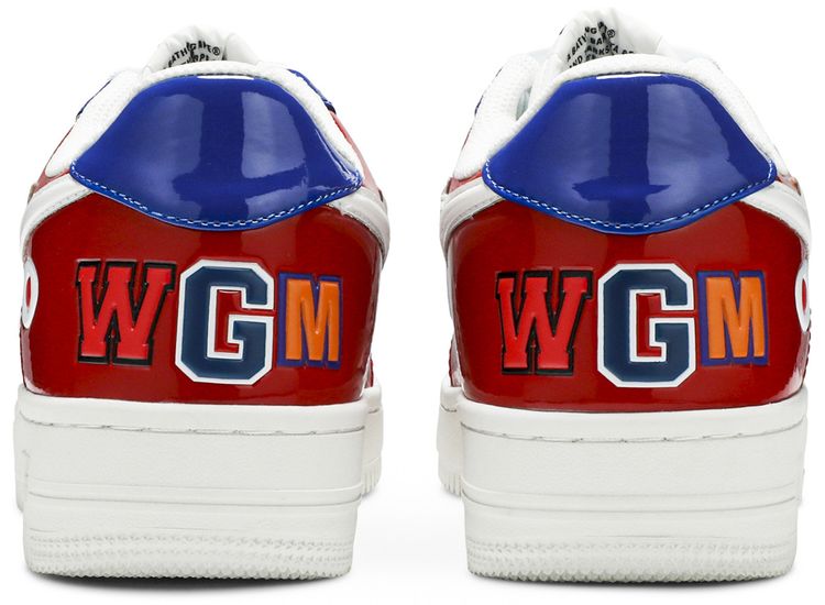 Bapesta Low M2 Red Shark Face