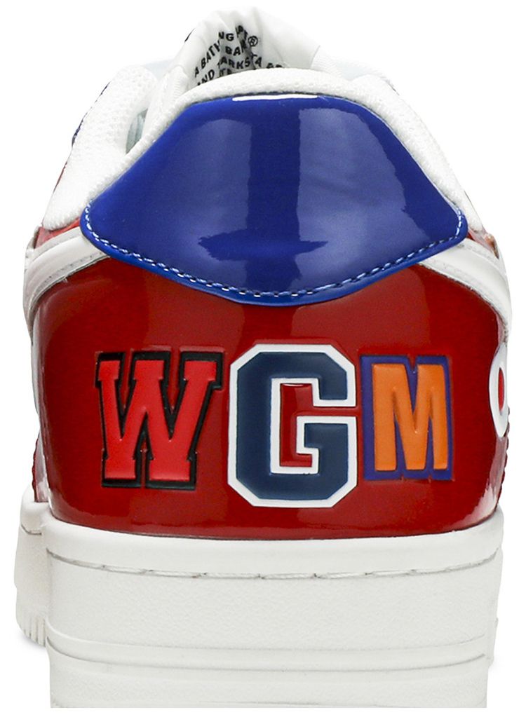 Bapesta Low M2 Red Shark Face