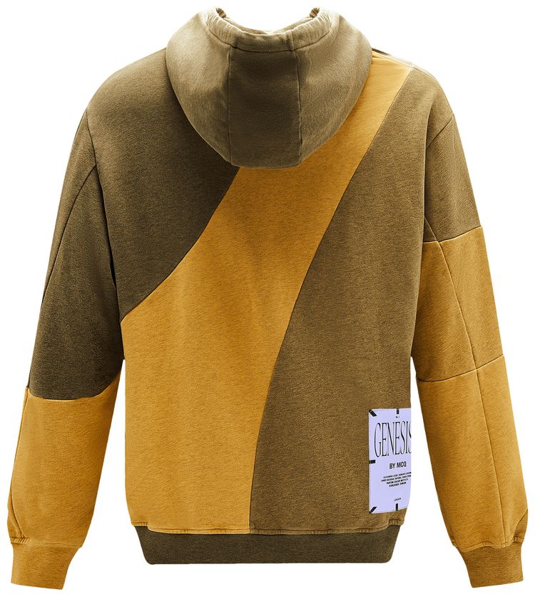 MCQ Cut Up Hoodie Amber