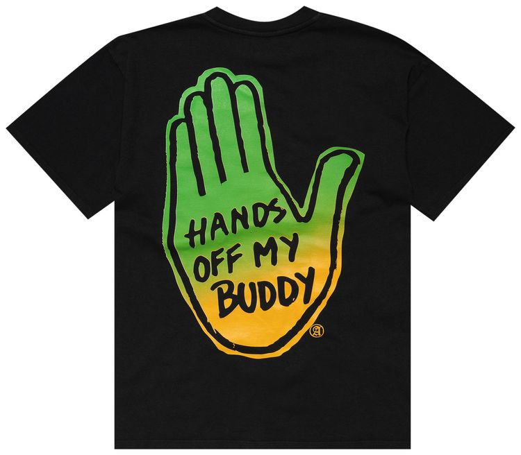 Aries Hands Off Tee Black