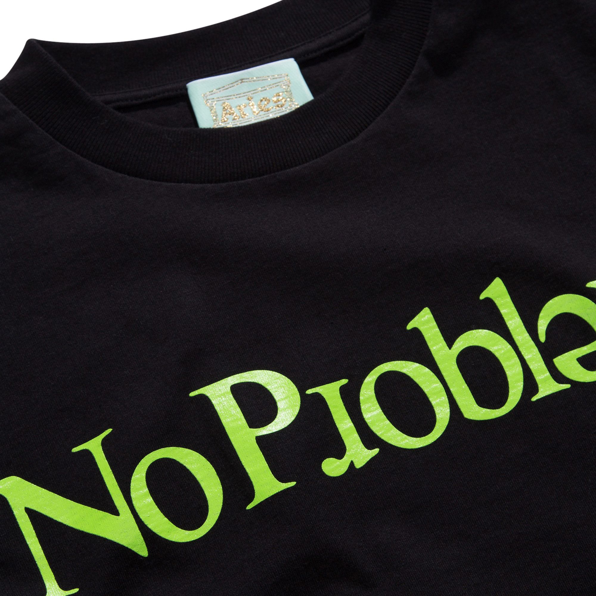 Buy Aries No Problemo Tee 'Black' - FRAR60002 BLAC | GOAT