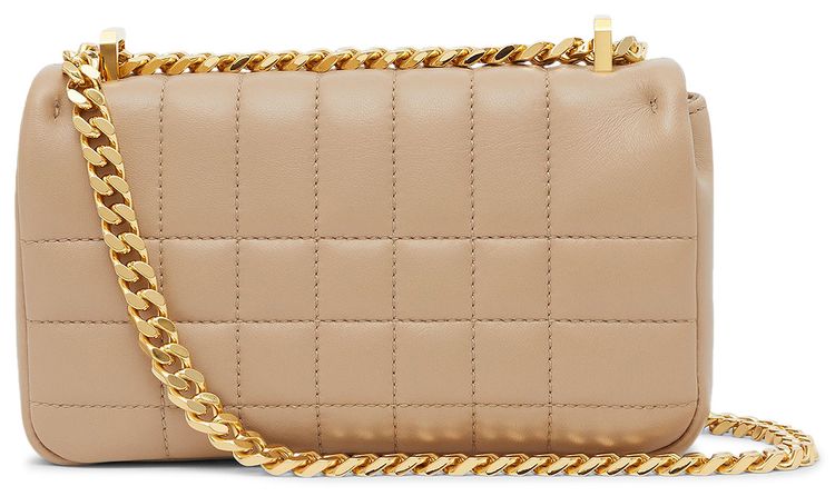 Burberry Small Lola Leather Shoulder Bag Oat Beige