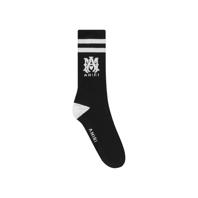 Amiri Ribbed MA Athletic Socks Black