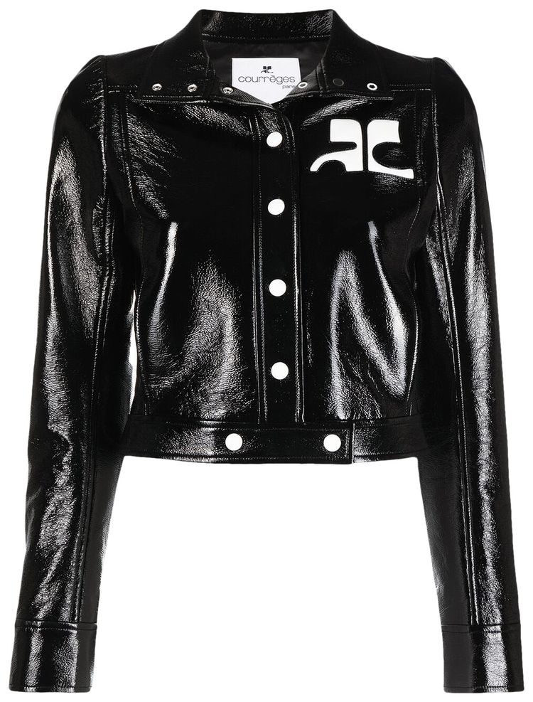 Courreges Vinyl Jacket Reedition Black