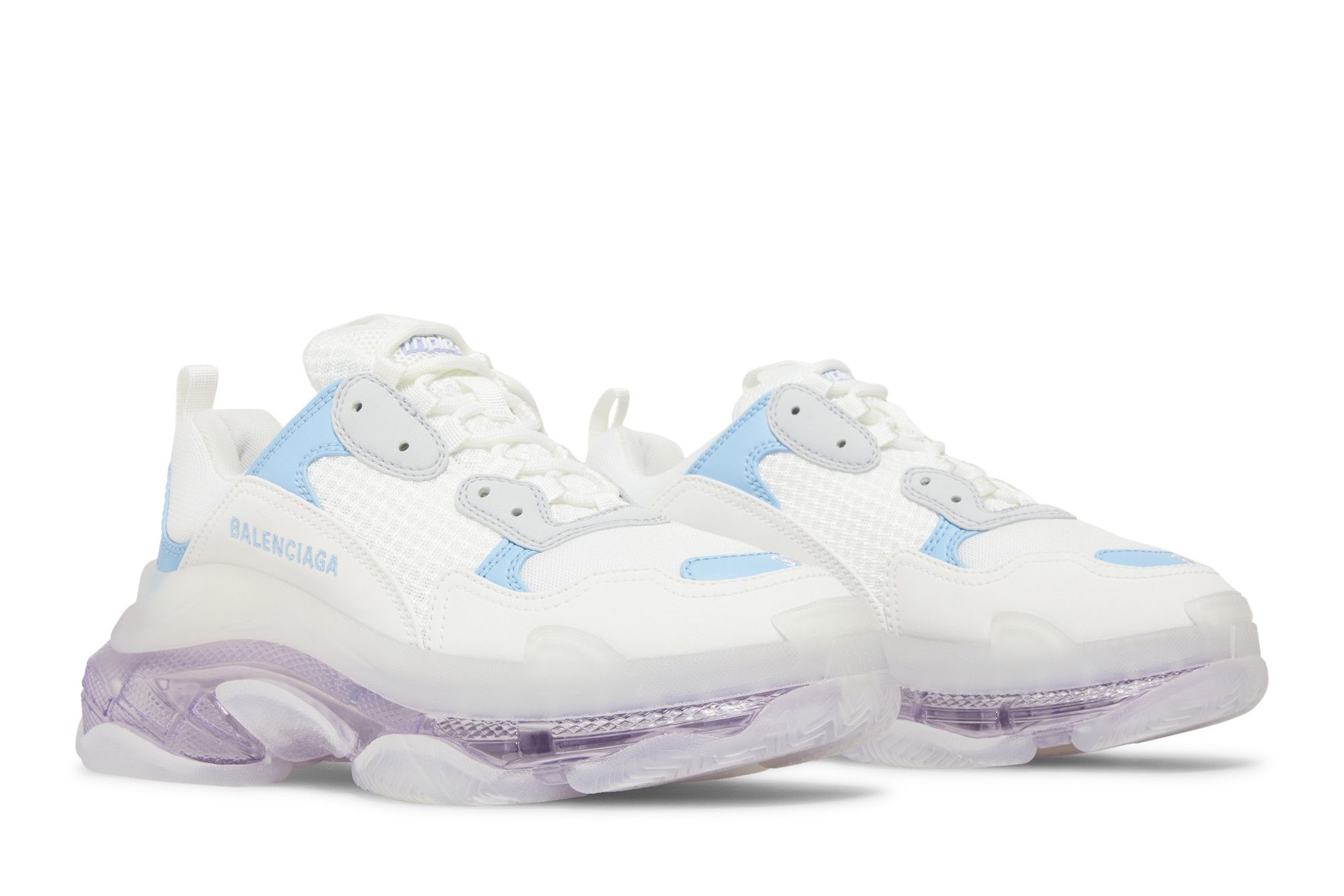 Buy Balenciaga Wmns Triple S Clear Sole Light Blue Purple 544351 W2GA3 9944 GOAT CA