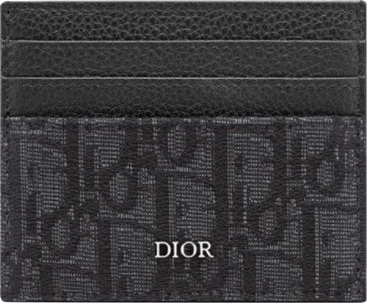 Dior Oblique Card Holder 'Black'