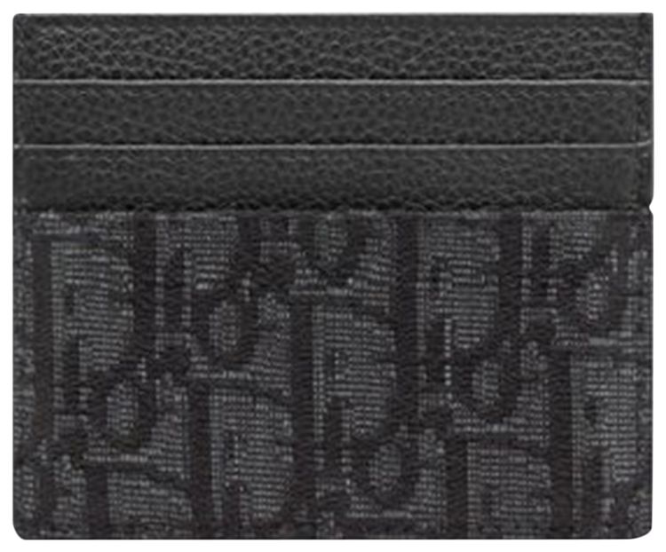 Dior Oblique Card Holder Black