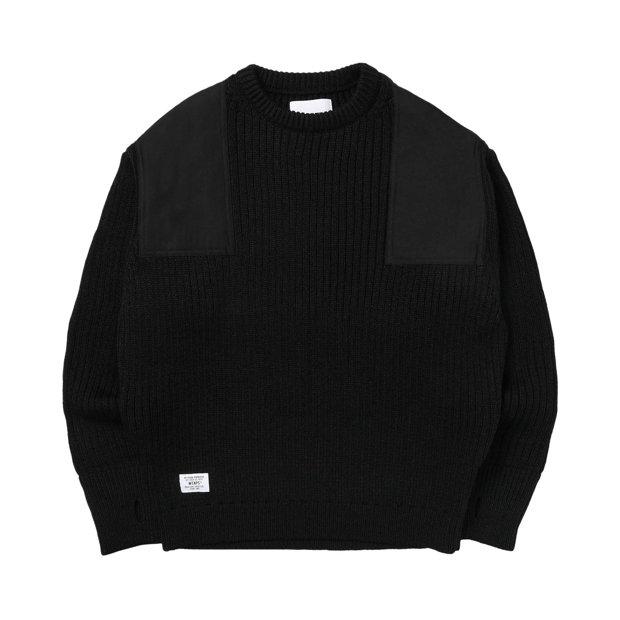 Buy WTAPS Commander Knit Sweater 'Black' - 222MADT KNM03 BLAC | GOAT