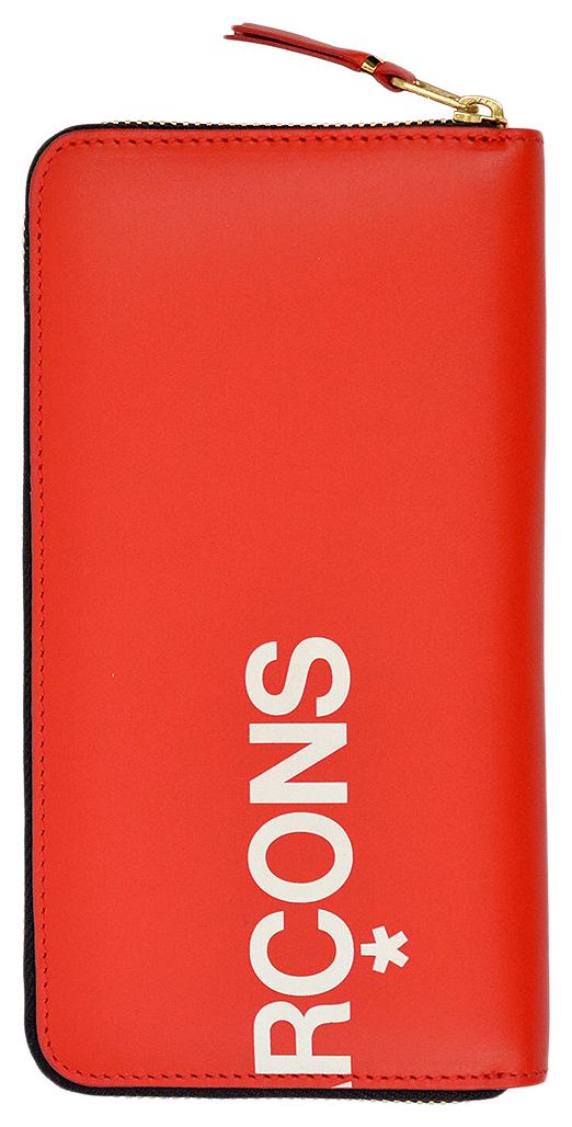 Comme des Garcons Huge Logo Wallet Red