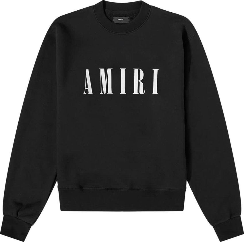 Buy Amiri Core Logo Crewneck 'Black' - PXMJL006 001 BLAC | GOAT