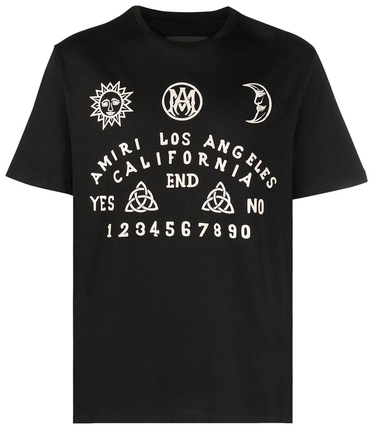 Amiri Ouija Board Tee Black
