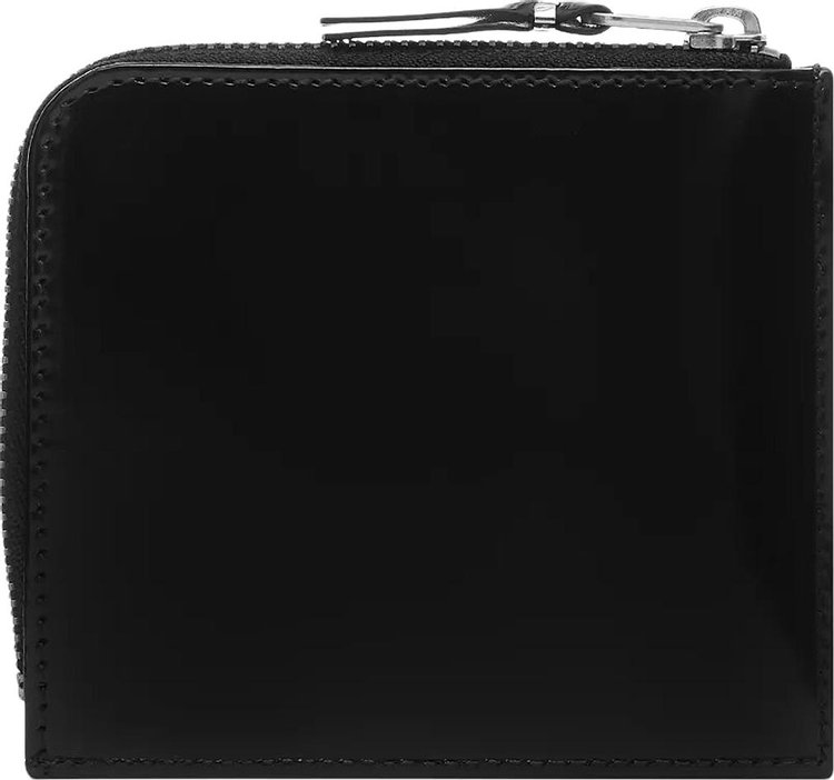 Comme des Garcons Wallet Zip Wallet With Mirror Black