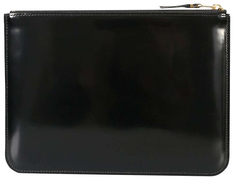 Comme des Garcons Wallet Zip Wallet With Mirror Black